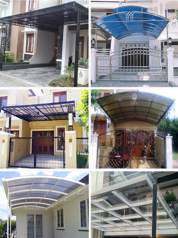 Pagar Besi, Railing, Railing Tangga, Kanopi